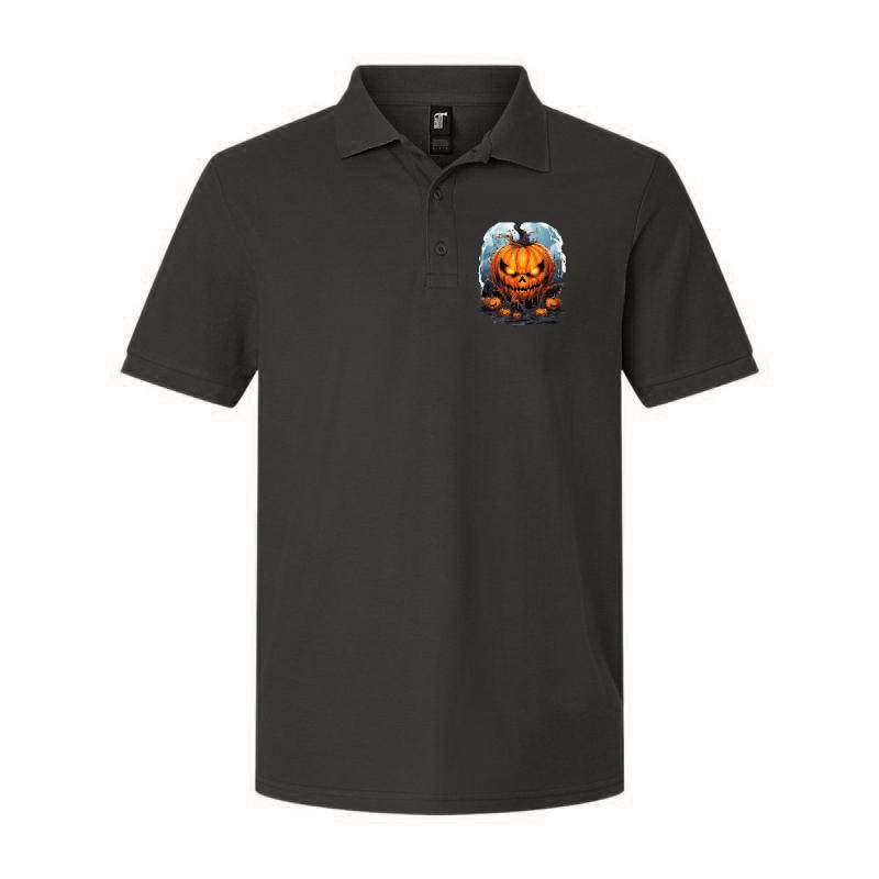 Scary Halloween Cartoon Polo T-Shirt