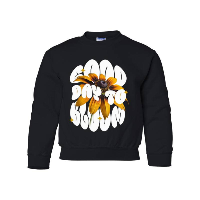 Good Day To Bloom Youth Crewneck Sweatshirt 