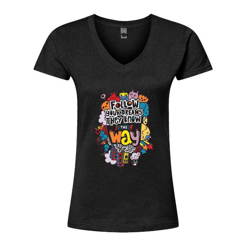Follow Your Dreams V-Neck T-Shirt