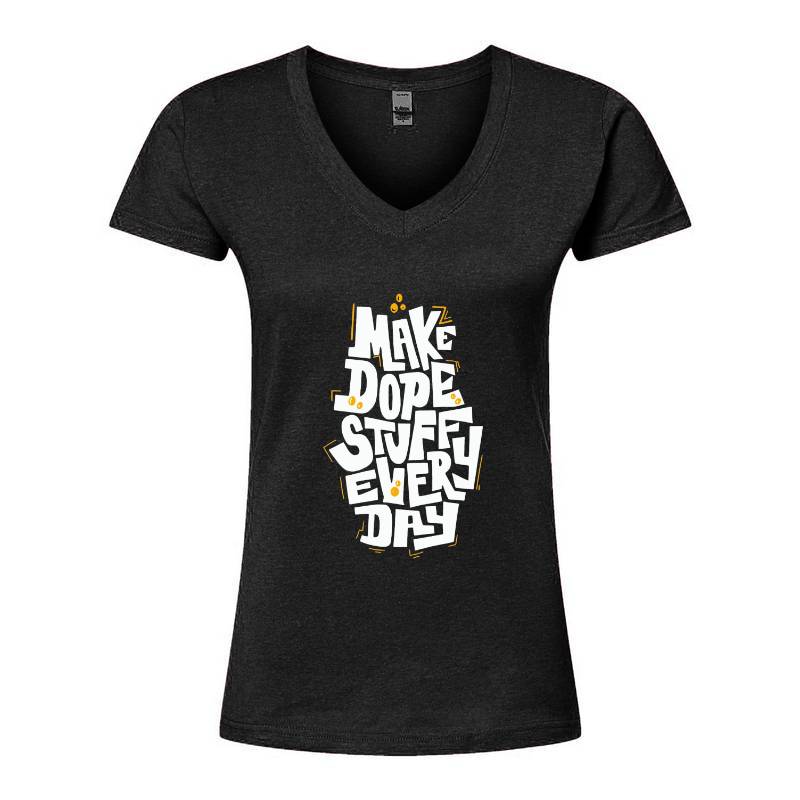 Make Dope Stuff Every Day V-Neck T-Shirt