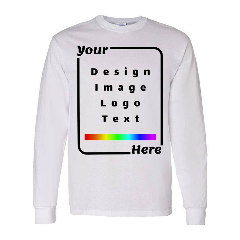 Your Design Here White Long Sleeve Shirt