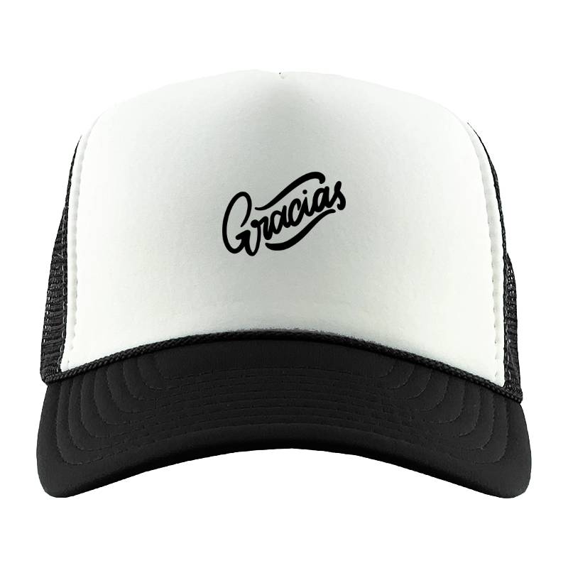 Gracias Black Trucker Hat
