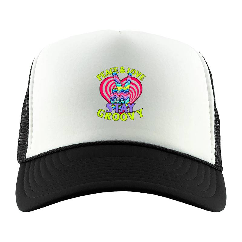 Peace Love Trucker Hat