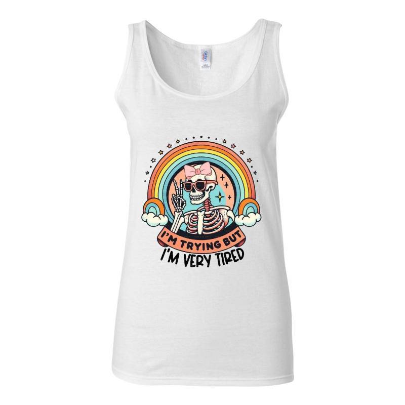 Rainbow Skull Tank Top T-Shirt