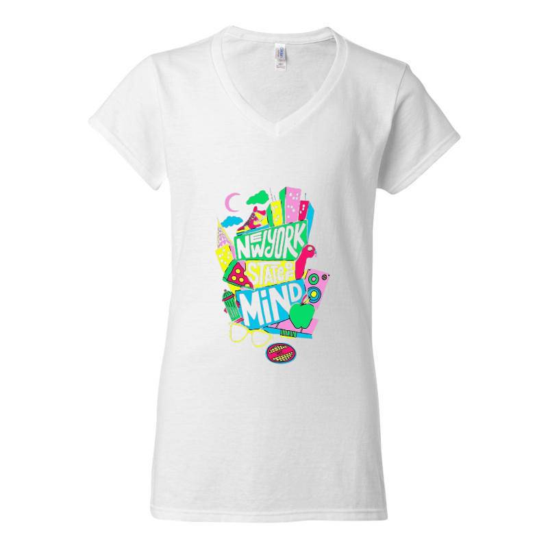 New York State If Mind V-Neck T-Shirt