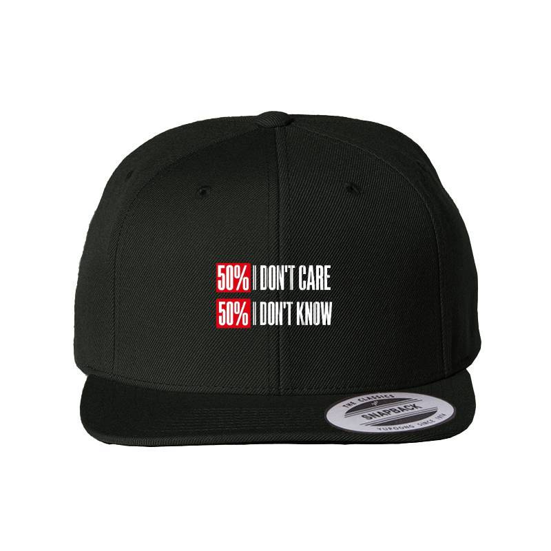 Dont Care Dont Know Snapback Cap