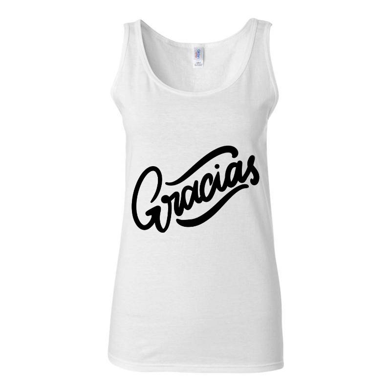 Gracias Black Tank Top T-Shirt