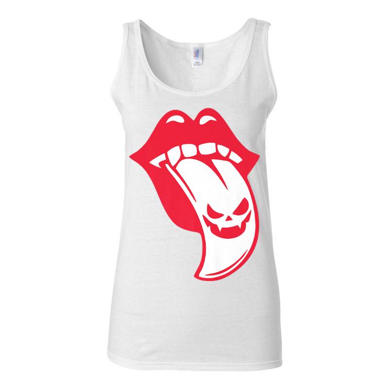 Tongue Out Tank Top T-Shirt