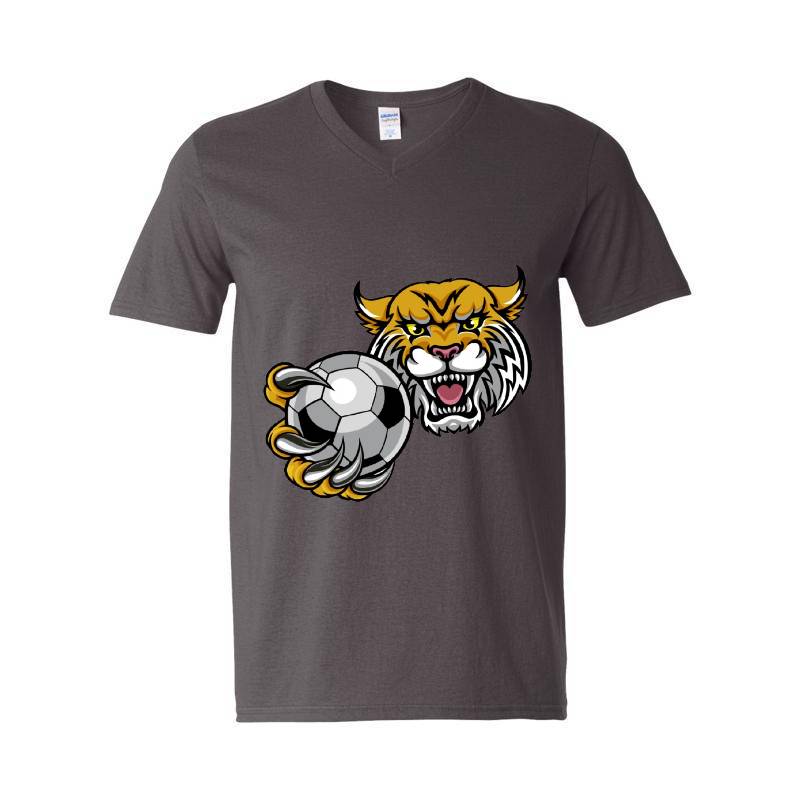 Tiger Football V-Neck T-Shirt