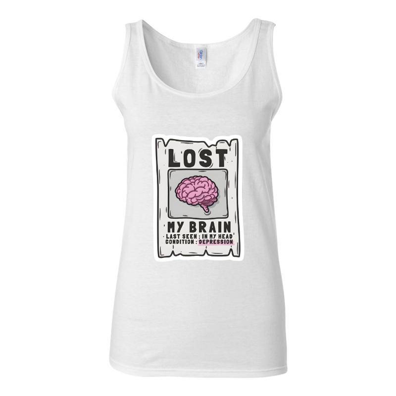 Lost My Brain Tank Top T-Shirt