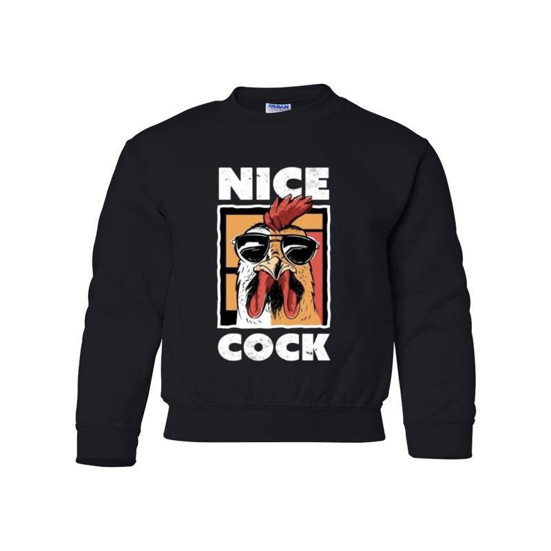 Nice Cock Youth Crewneck Sweatshirt 
