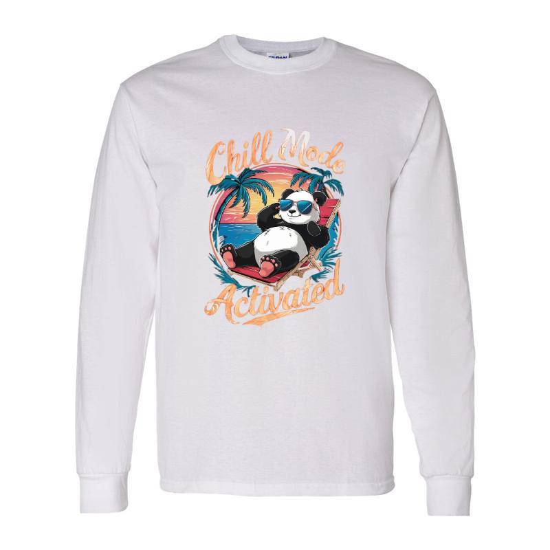 Chill Mode Panda Long Sleeve Shirt