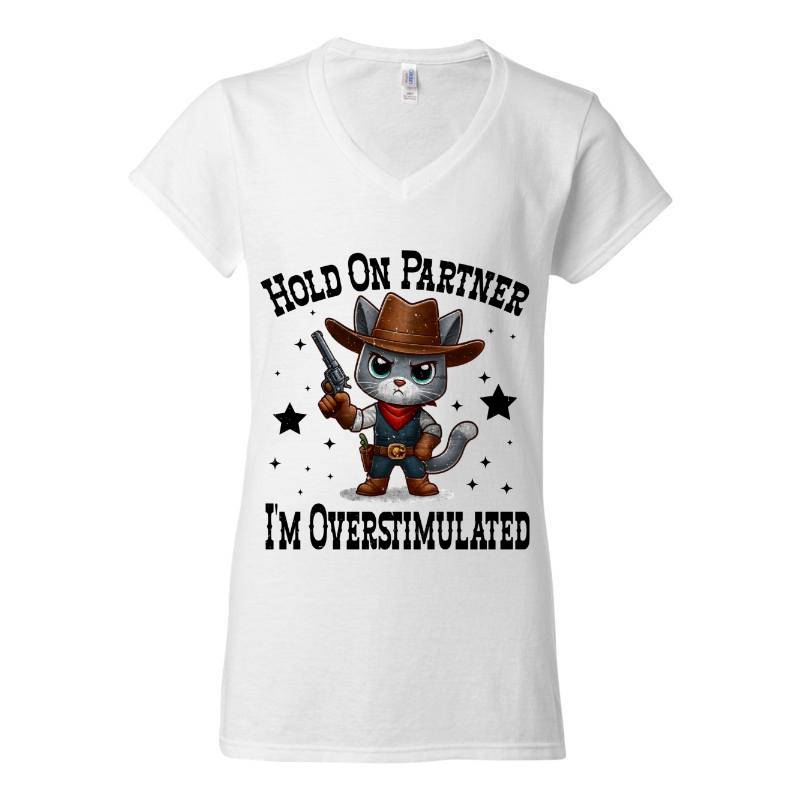 Hold On Partner V-Neck T-Shirt
