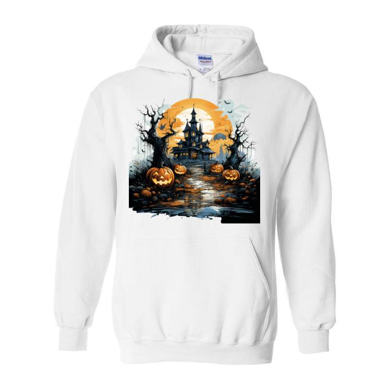 Halloween Castle Pumpkin Lantern Hoodie