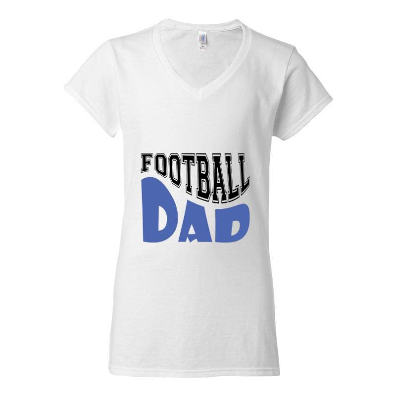 Football DAD V-Neck T-Shirt