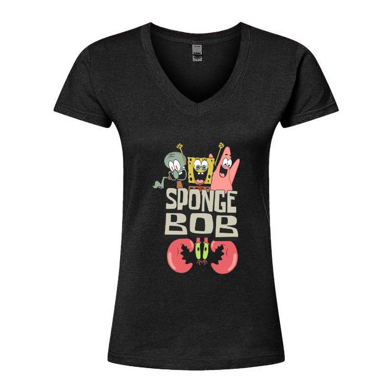 Sponge Bob V-Neck T-Shirt