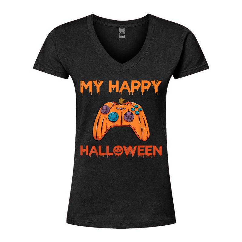 My Happy Halloween V-Neck T-Shirt