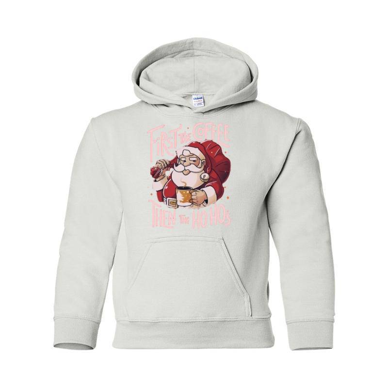 Cofee Then Ho Ho Ho Hooded Sweatshirt