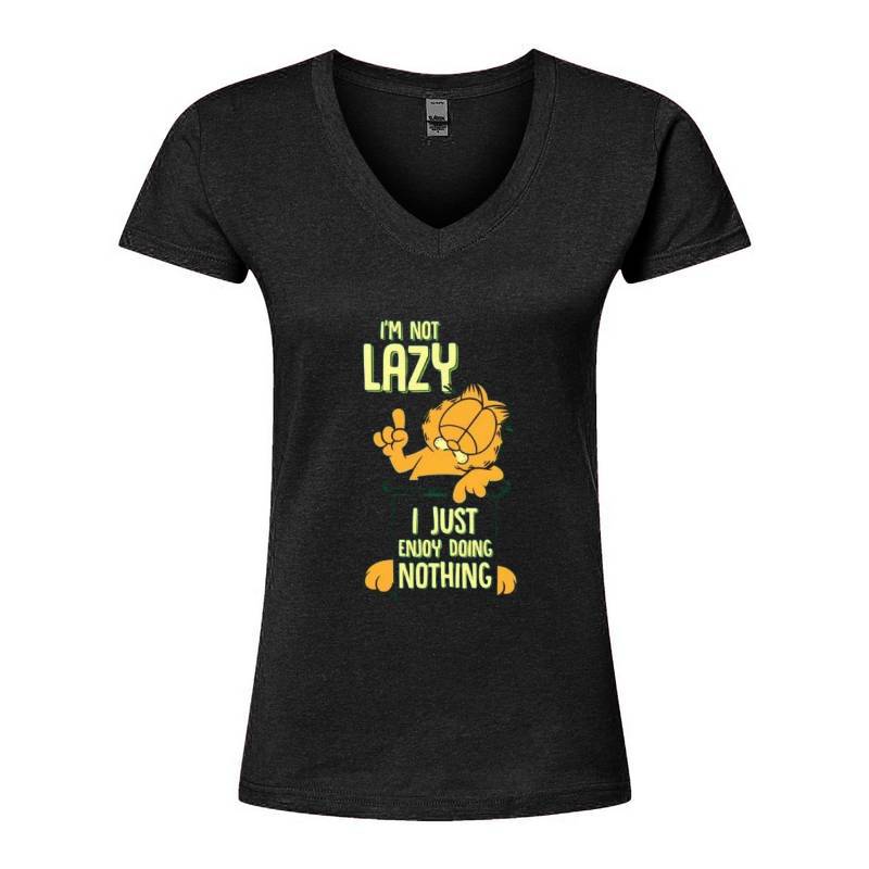 I'm Not Lazy I Just Enjoy Doing Nothing V-Neck T-Shirt