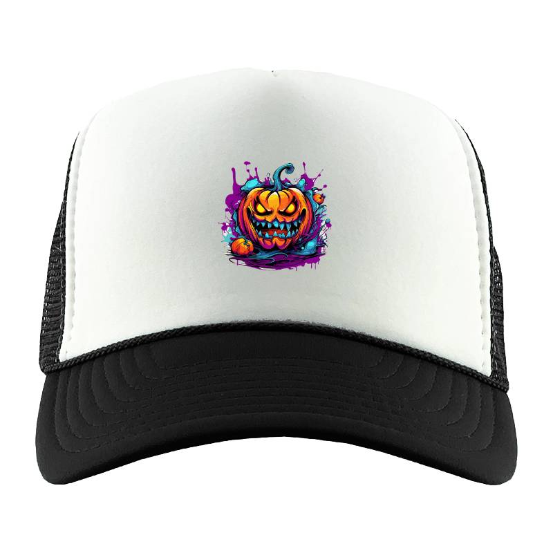 Halloween Pumpkin Trucker Hat