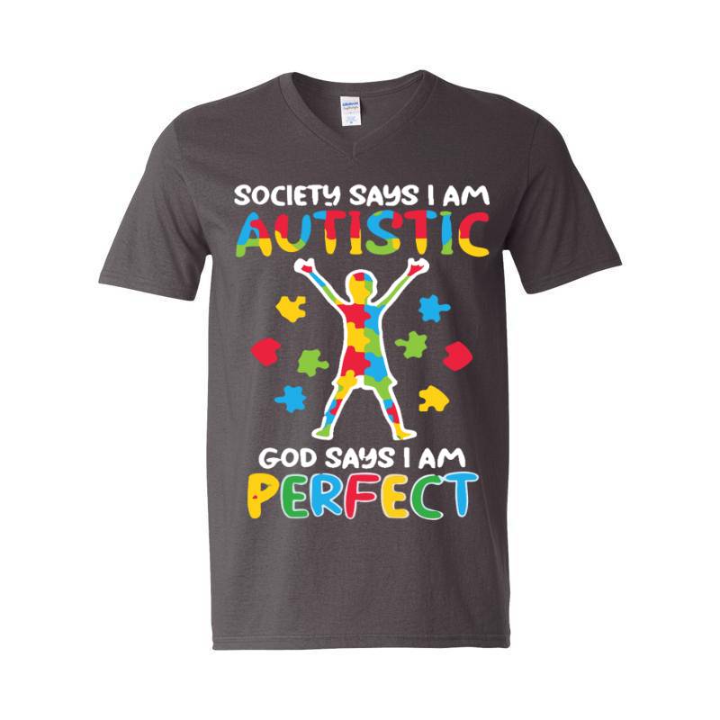 Autistic V-Neck T-Shirt