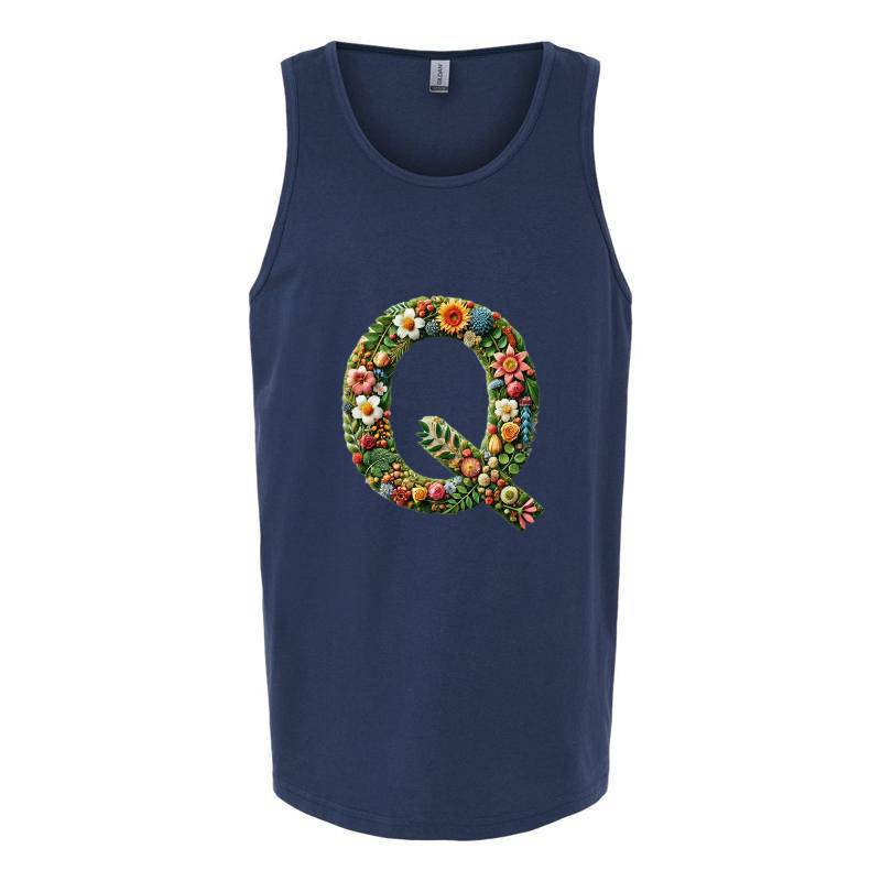 Letter Q Tank Top T-Shirt
