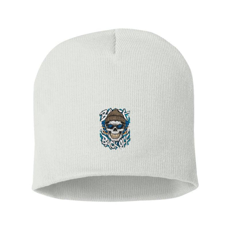 Back off Skull Beanie