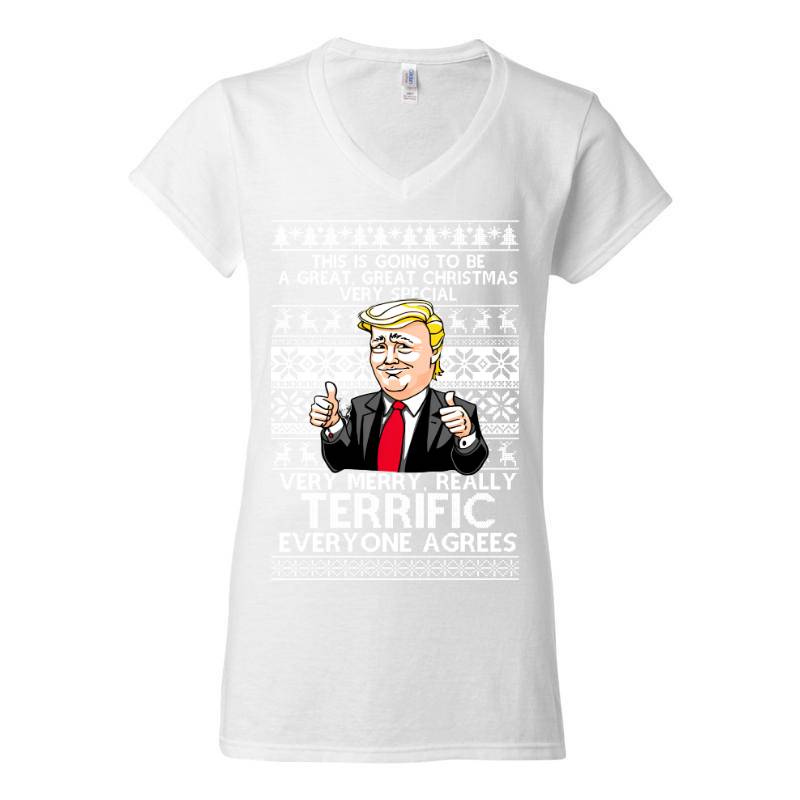 Trump1 V-Neck T-Shirt