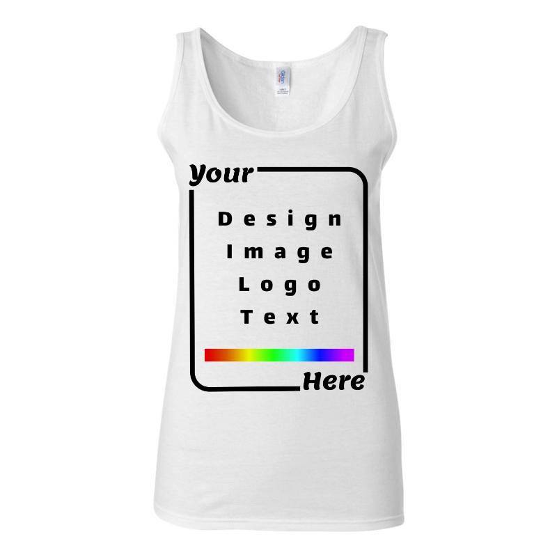 Your Design Here White Tank Top T-Shirt
