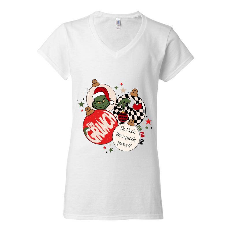 Cristmas Santa V-Neck T-Shirt