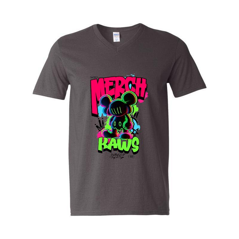 Gangster Merch Kaws V-Neck T-Shirt