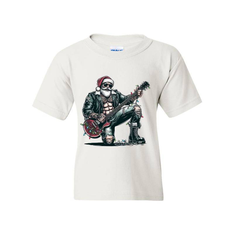 Guitar Santa Claus T-Shirt