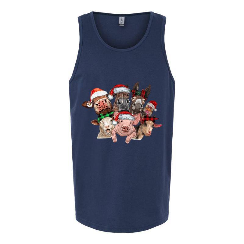 Cristmas Farm Tank Top T-Shirt