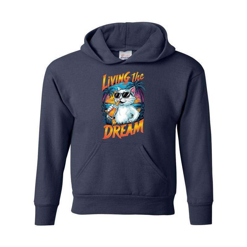 Living The Dream Cat Hoodie