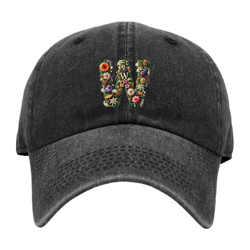 Letter W Baseball Cap