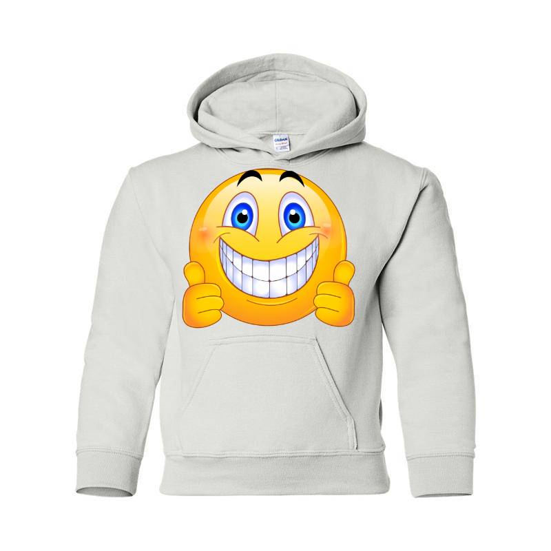 Smile Happy Yes Hooded Sweatshirt