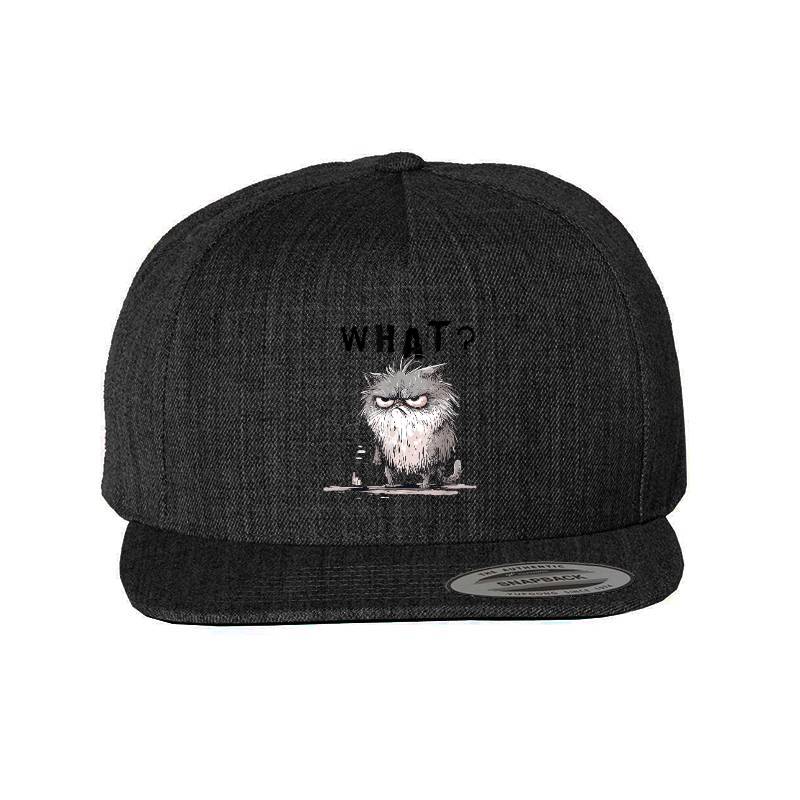 Funny Cat Coffee Sarcastic Meme Frazzled Cat Debie Classic Cap