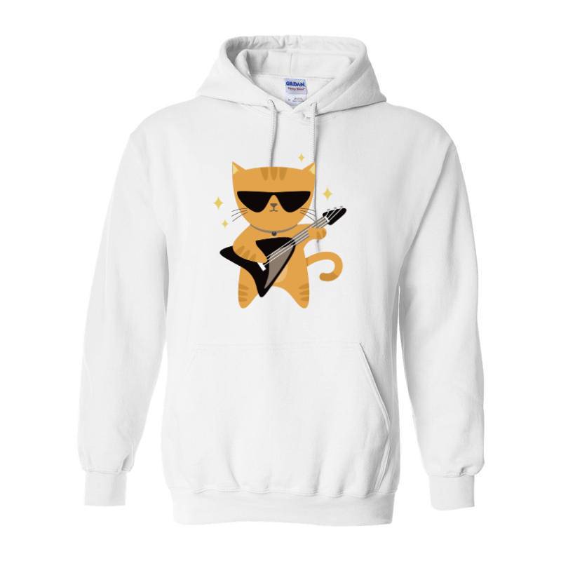 Cat Guitar Hoodie