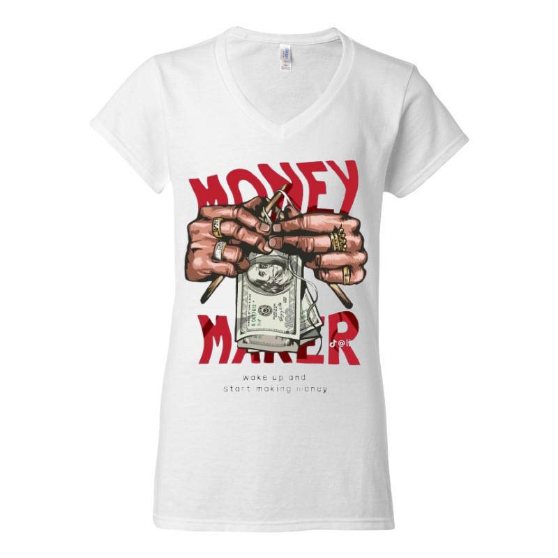 Money maker V-Neck T-Shirt