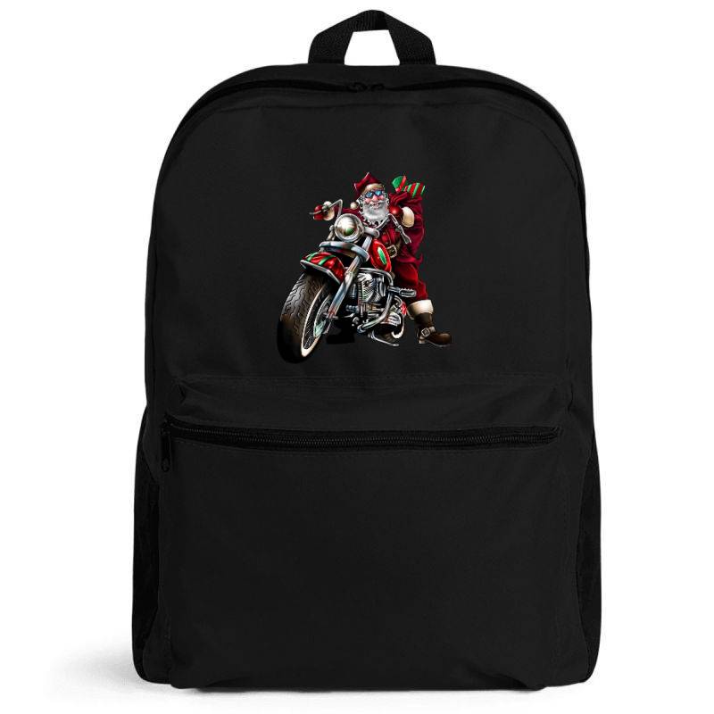 Motorcycle Santa Claus Backpack