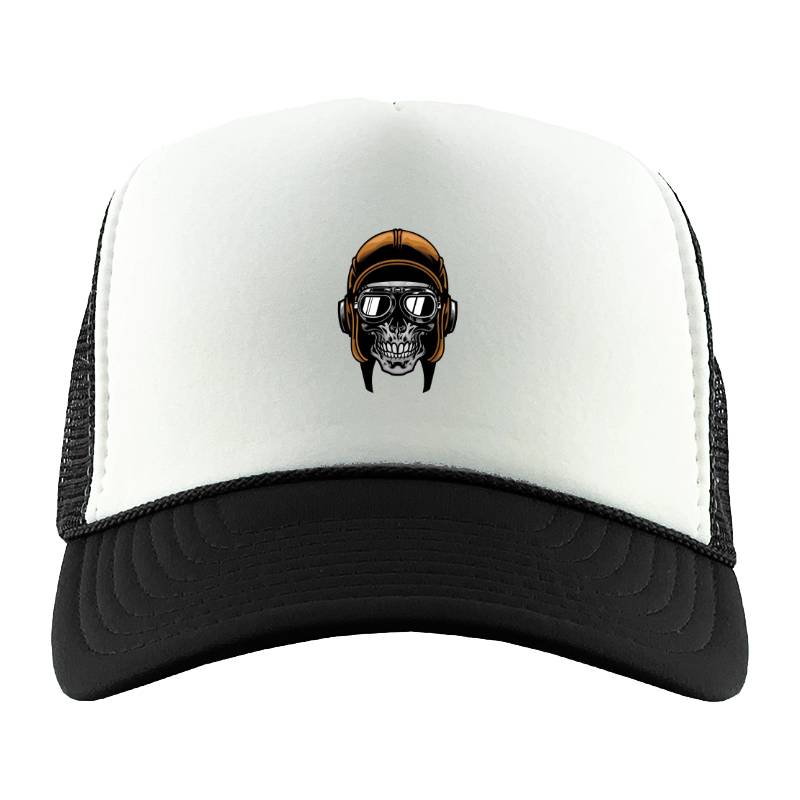 Pilot Skull Trucker Hat