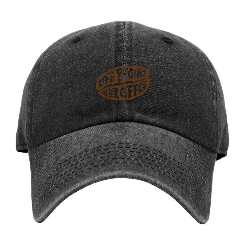Life Begins After Coffee Baseball Cap