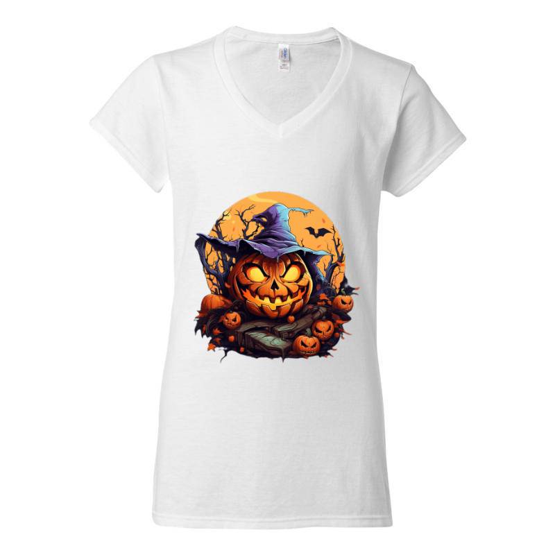 Halloween Party V-Neck T-Shirt