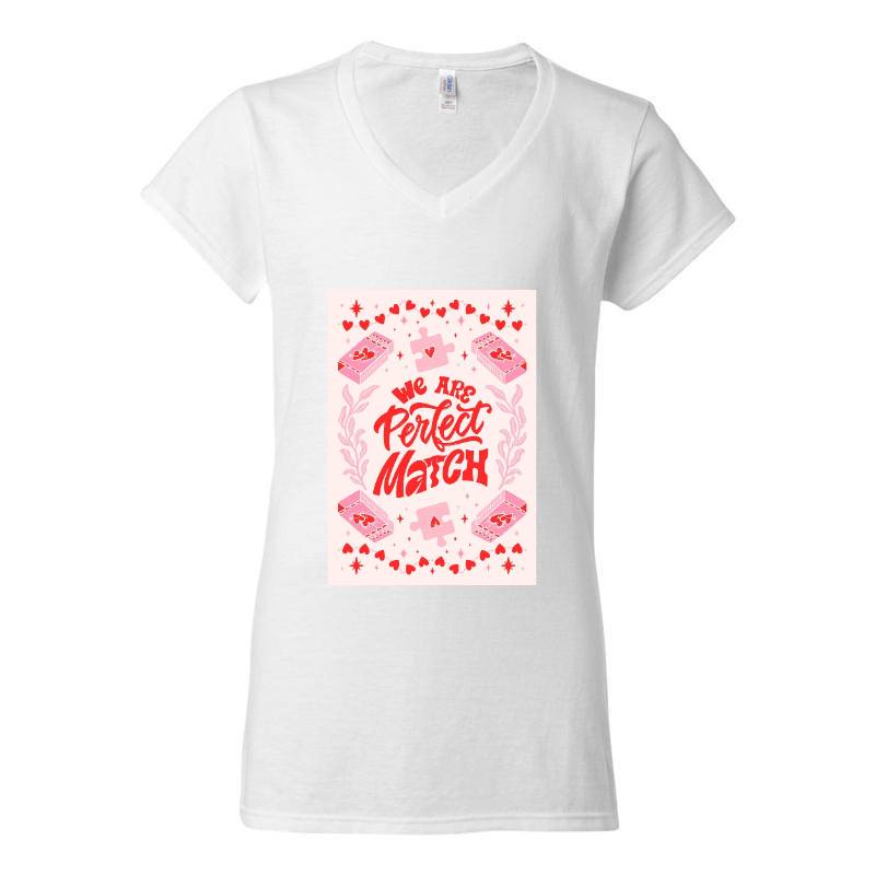 Valentine's Day V-Neck T-Shirt