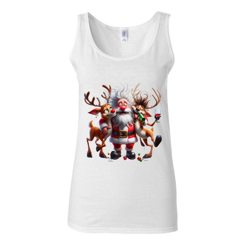 Drunk Santa Tank Top T-Shirt