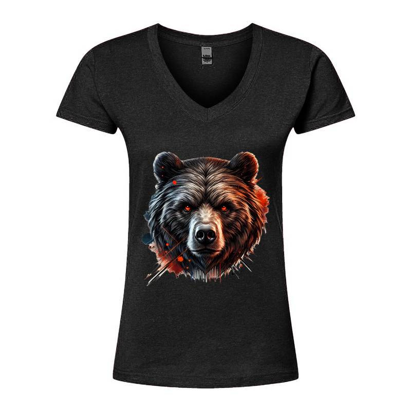 Bear V-Neck T-Shirt