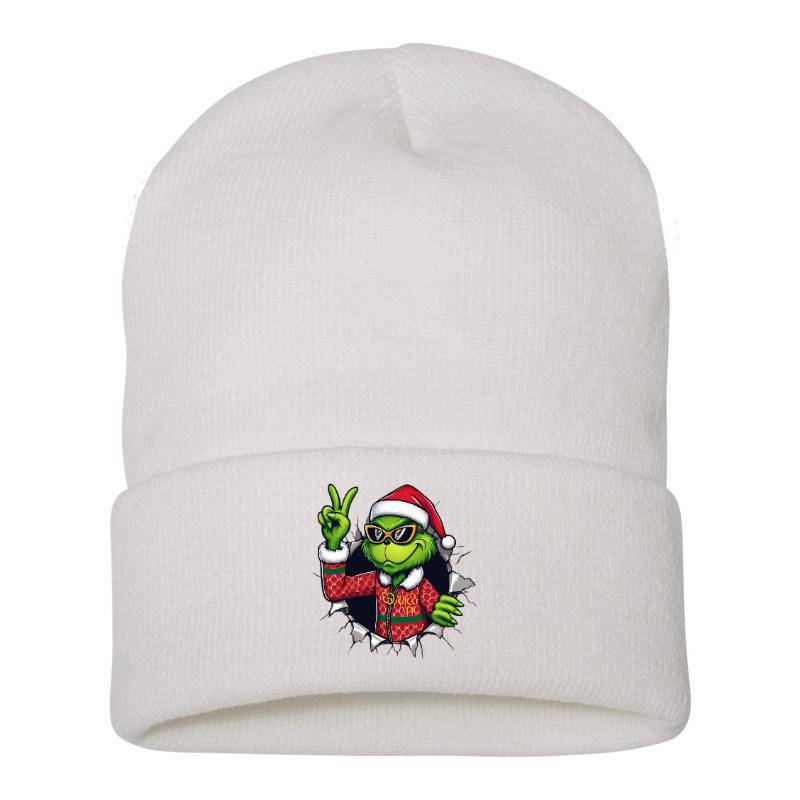 Grinch Peace Beanie