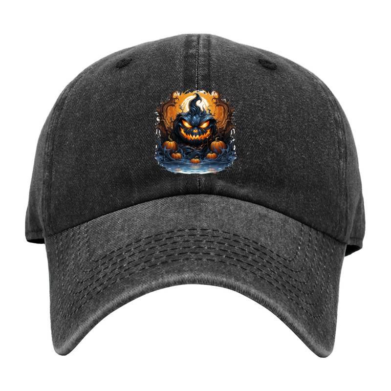 Scary Pumpkin Baseball Cap