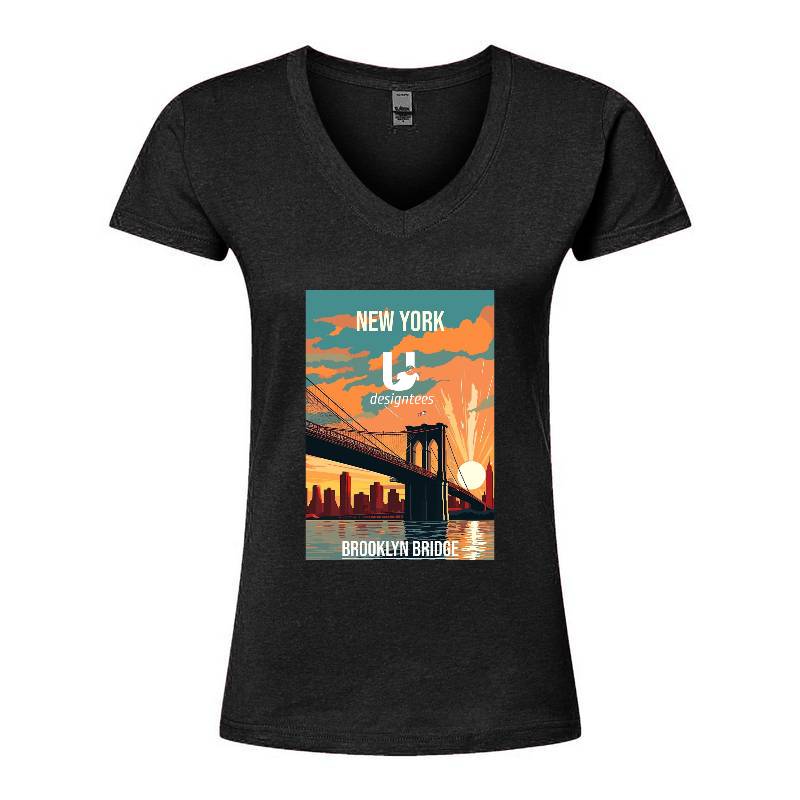 New York  V-Neck T-Shirt