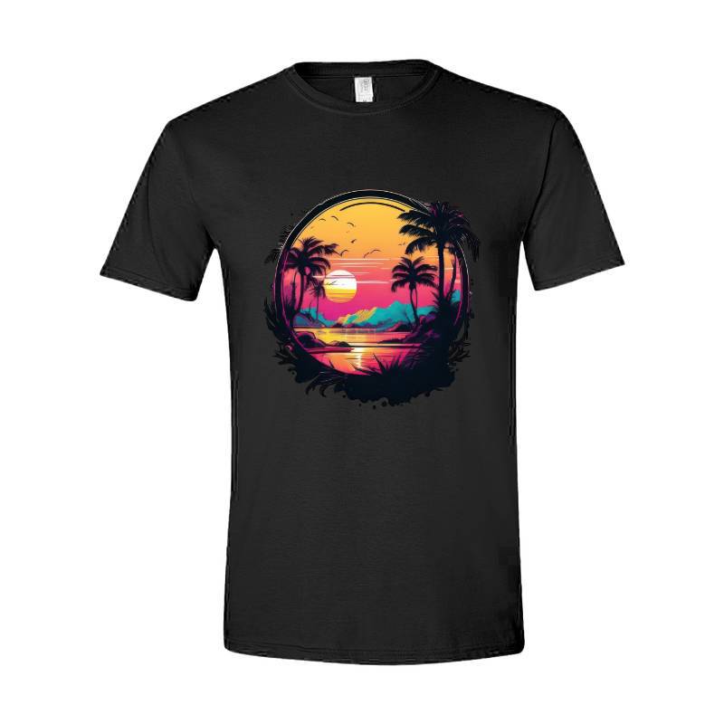 Sunset On The Tropical Island T-Shirt